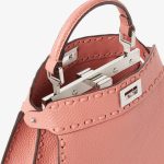 FENDI Peekaboo ISeeU Petite Mauve powder pink Selleria bag with 306 hand-sewn topstitches - Image 2